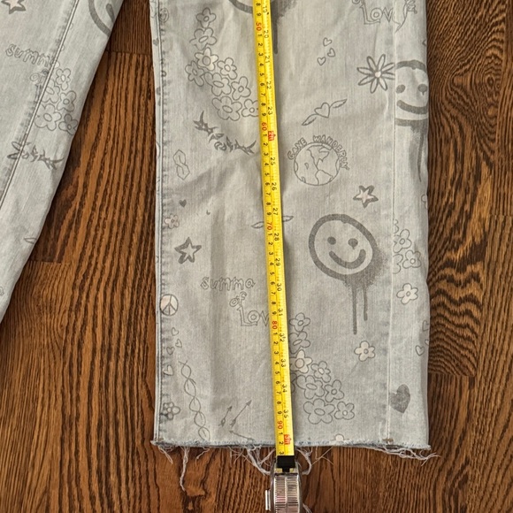 Easel Wide Leg Jeans Happy And You Know It Size Medium - Picture 6 of 9